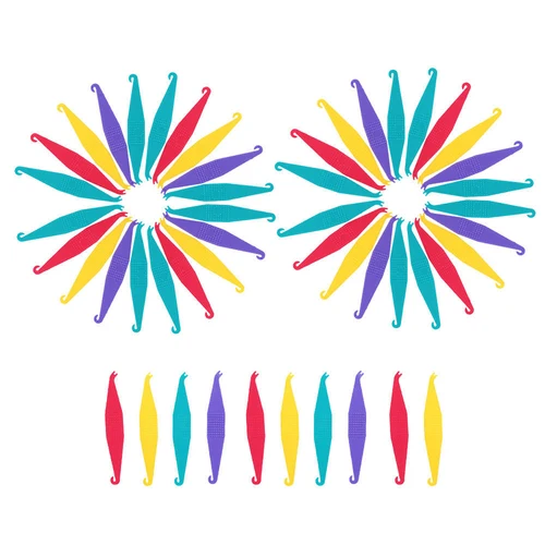 Imagen 2 del producto 100 Uds. Gancho de banda de goma de ortodoncia elástica de ortodoncia Dental desechable para soportes colores surtidos