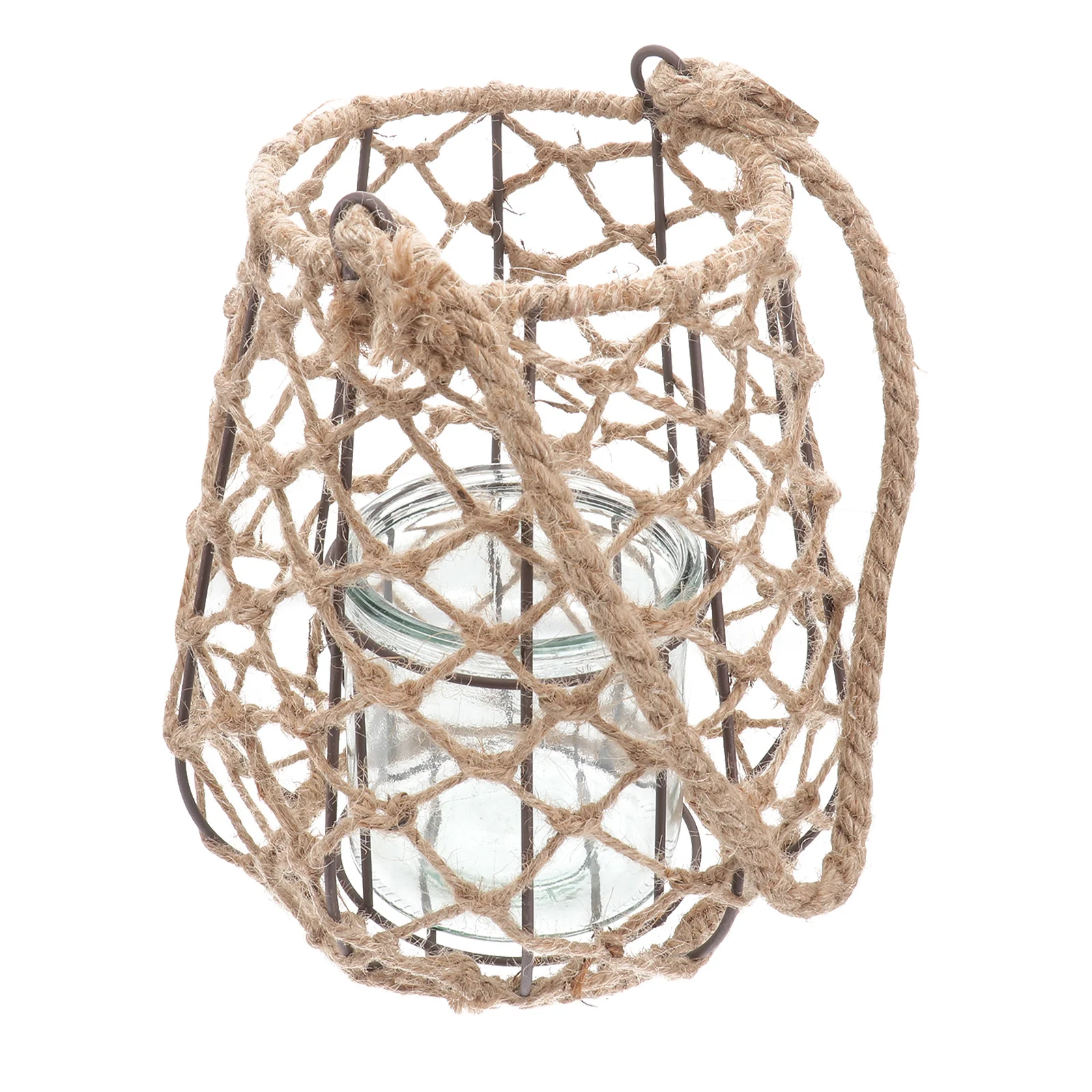 

Woven Rope Night Light Size S Decorative Lampshade Candlestick Romantic Office Garden Cafe Lantern