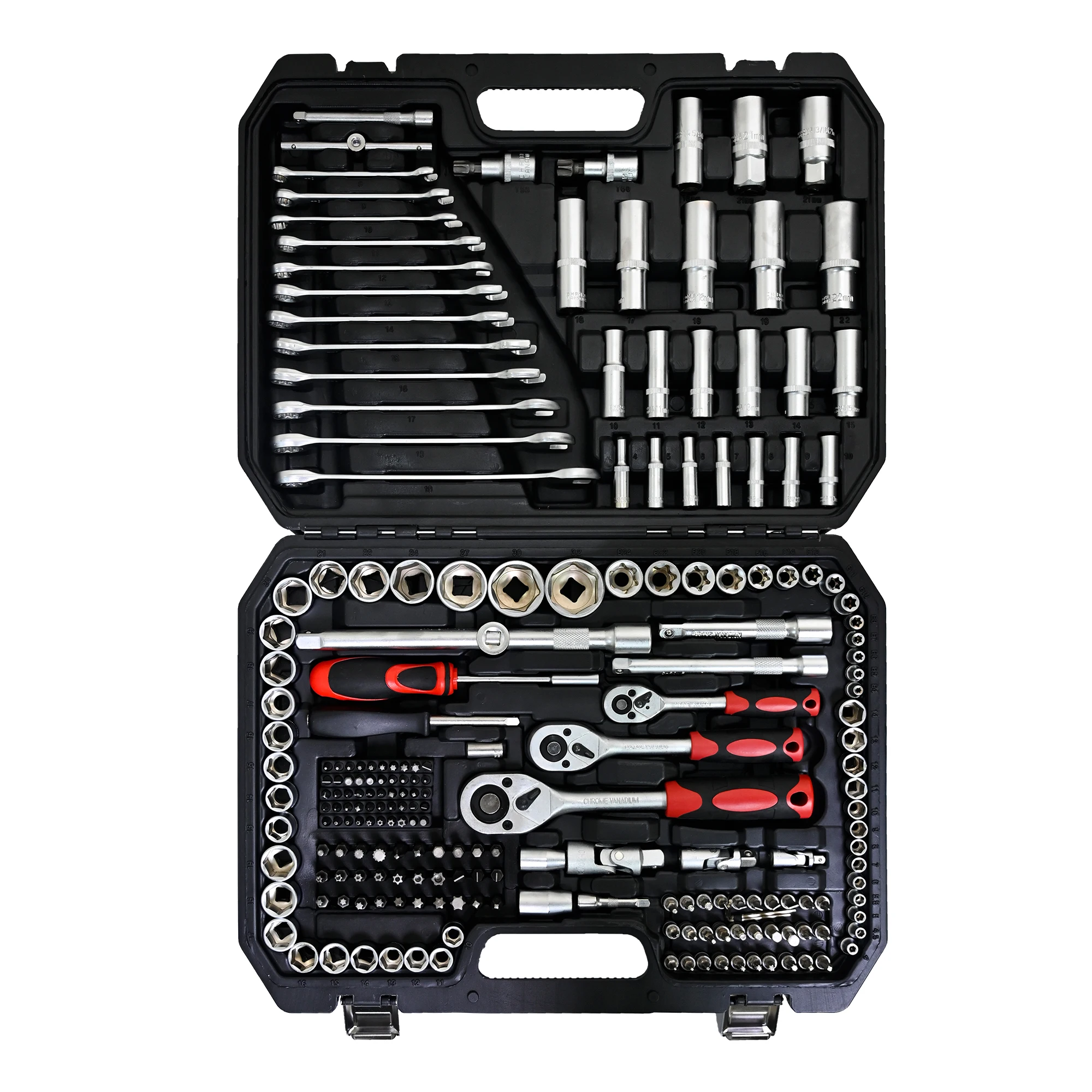 Tool Kit and Socket Wrench Set 216pcs Basic Portable Manual Repair Tool Set for Home Use Auto & Motorcycle Repair Set