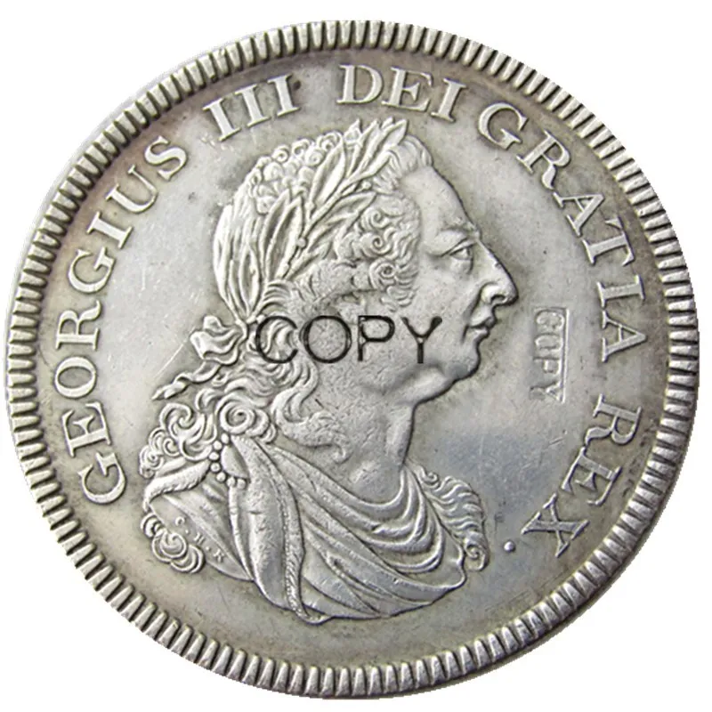 GREAT BRITAIN TRADE DOLLAR 1804 GEORGE III Silver Plated Copy Coin