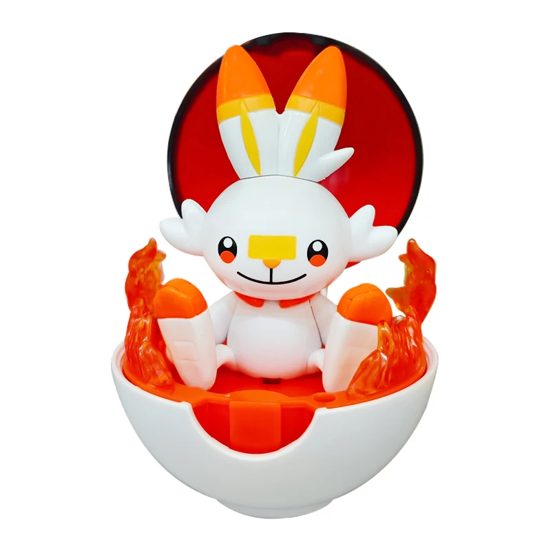 Pokemon Figur Bulbasaur Eevee Charmander Squirtle Pikachu Piplup Cubone Mimikyu Jigglypuff Pokeball Spielzeug Ornament Puppe