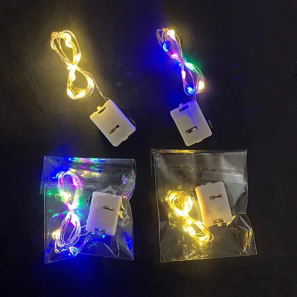 1M/2M LED Fairy String Lights Battery Driven LED Copper Wire String Lights Gift Flower Home Decoration Bottle Lights