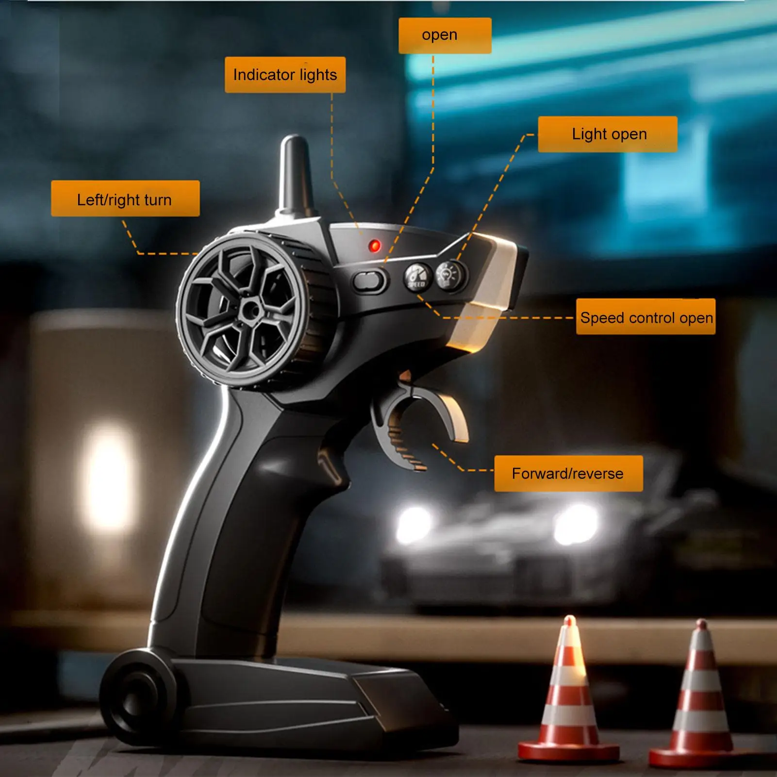 Veículo de controle remoto atualizado 2.4ghz 1:20 com luzes led 4wd modelo de controle de rádio de alta velocidade veículo de corrida deriva mini presentes