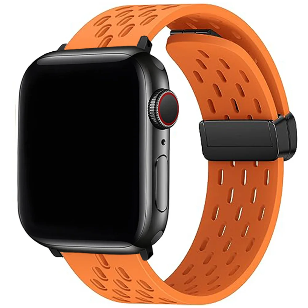 

Ремешок силиконовый для Apple Watch band 44 мм 40 мм 45 мм 41 мм 38 42, спортивный браслет для наручных часов iWatch Series 3 5 6 se 7 8 9 Ultra 2 49 мм