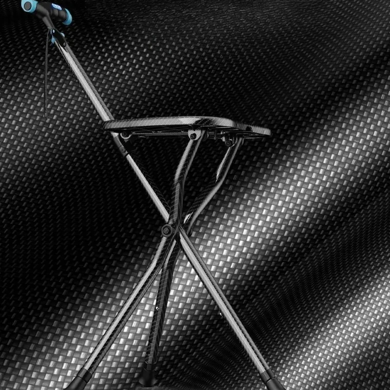 

‌ Портативное сиденье-трость, противоскользящий складной табурет-трость для пожилых людей, легкий медицинский помощник с поддержкой против падения