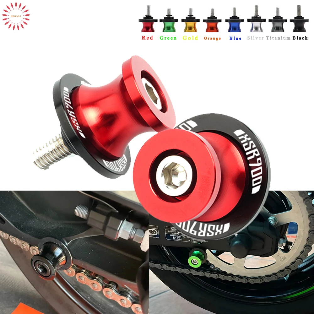 

For Yamaha XSR900 XSR 900 ABS 2013-2020 CNC Motorcycle Accessories Swingarm Spools Sliders Stand Screws M6 Bolts 1 Pair
