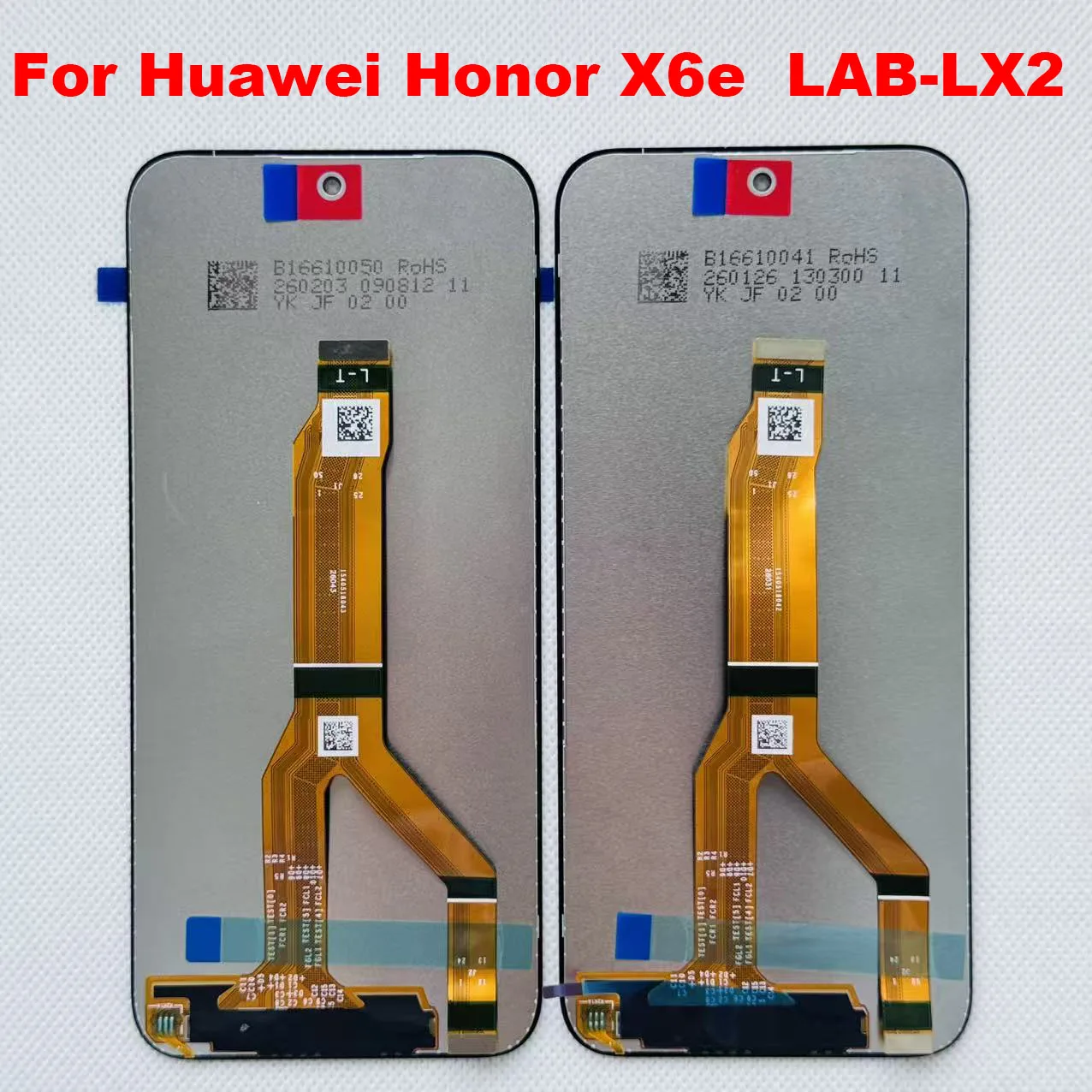 6.61 "Origineel Voor Huawei Honor X6e LAB-LX2 LCD-scherm Touchscreen Digitizer Panel Assembly Met Frame
