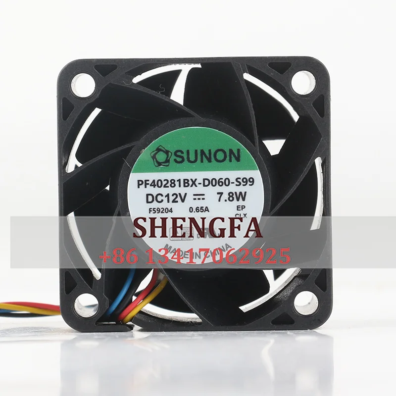 

For case fan sunon PF40281BX-D060-S99 4028 DC12V 7.8W 40x40x28 17600CFM 4 -wire cooling fan