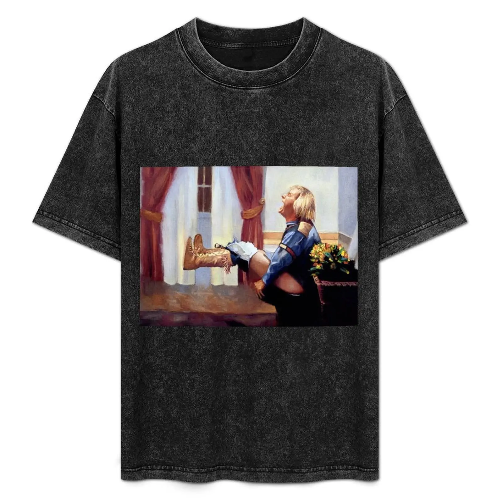 

Vintage Movie - Dumb Bathroom Art - Makes a GREAT poster! T-Shirt Plus Size Loose Short Sleeve Top
