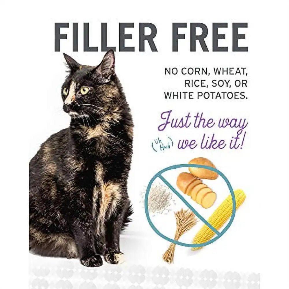 Naked Essentials Comida seca para gatos com sabor de frango e pato sem grãos, 3,4 lb. Bolsa