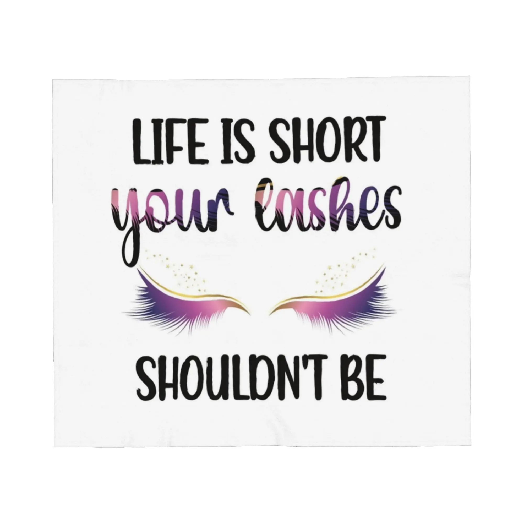 Lash Eyelash Blanket Cartoon Beauty Closed Eyes Wool Throw Blanket Summer Air Conditioning Printed Lightweight Bedspread