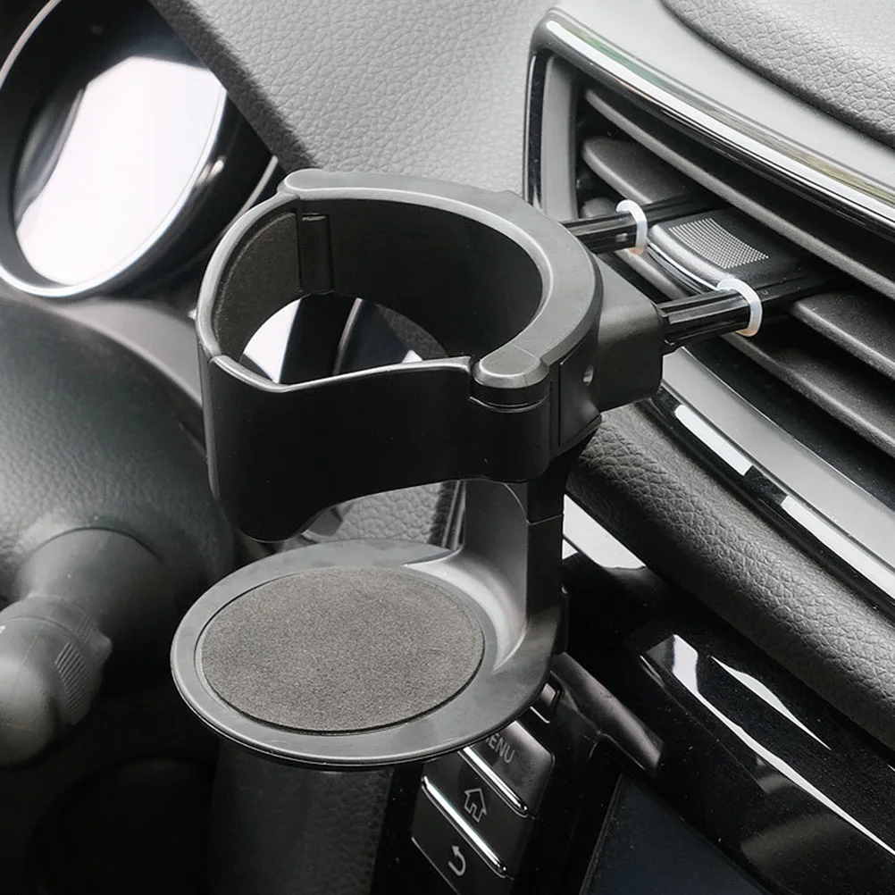 

Car Cup Holder Black 9768 Water Bottle Accessories Interior ganizer Suitable for Car Air Mounting Durable Practical