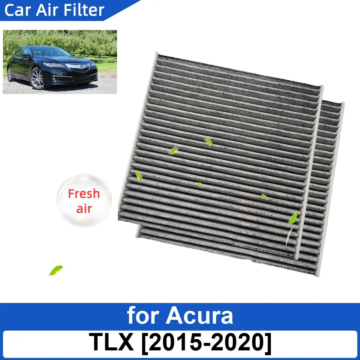 

Car Air Filter for Acura TLX 2015-2020 Carbon Fiber Cabin Auto Filters CF10134 80219-SHJ-A01 80292-SDA-407 80292-SDA-A01