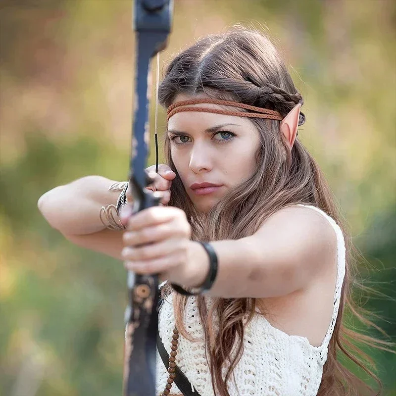 Latex Reiki Elf หูฮาโลวีนคอสเพลย์ปลอมหู Props Fairy Angel Dress Up นุ่มไม่เป็นอันตรายจําลอง Christmas Party Decor