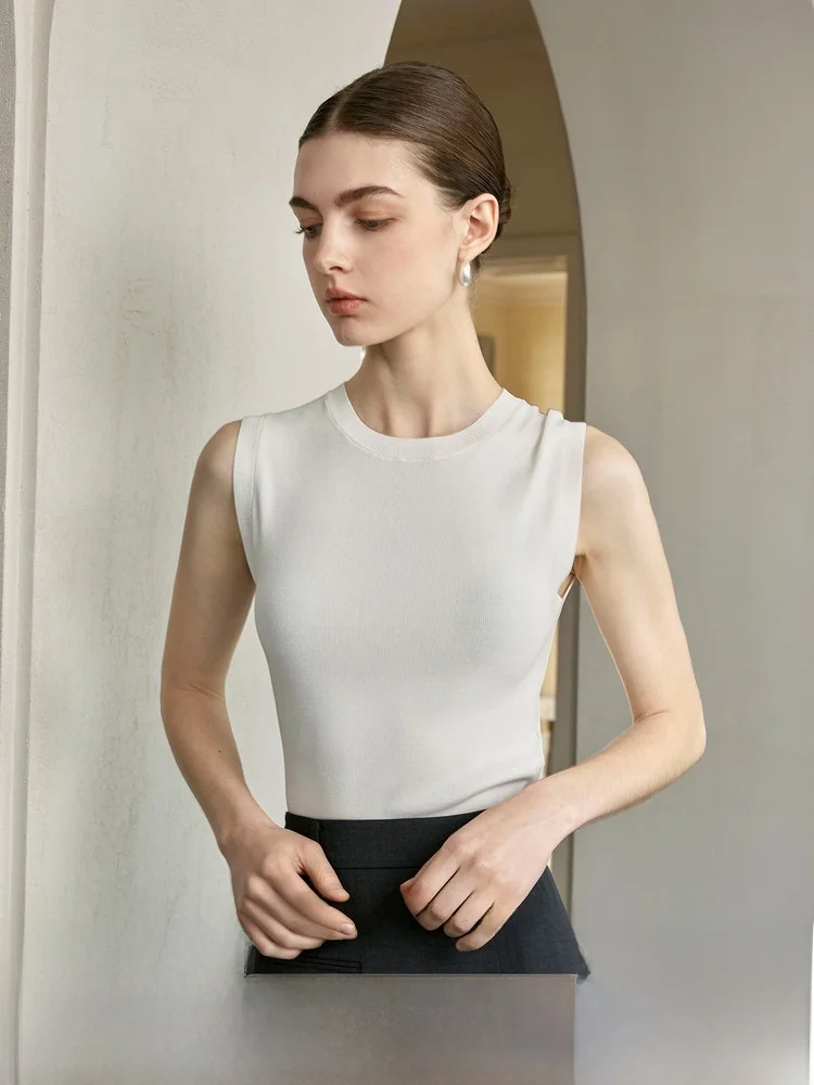 

Comfortable Classic Color Vest Soft ex Summer Svel Top Faionable Versatile Regular Fit Nylon Rayon Blend