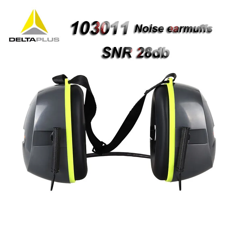 103011 Neckband Noise earmuffs ABS shell Lining Synthetic foam cotton Noise-proof earmuffs  SNR 28db Safety noise earmuffs