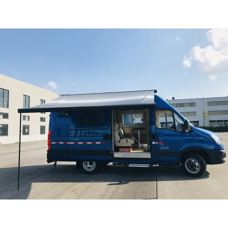 Retractable Full Cassette Roof Mounted Awning for Awnlux W5800 Aluminum Alloy Frame Caravan Motorhome RV Van