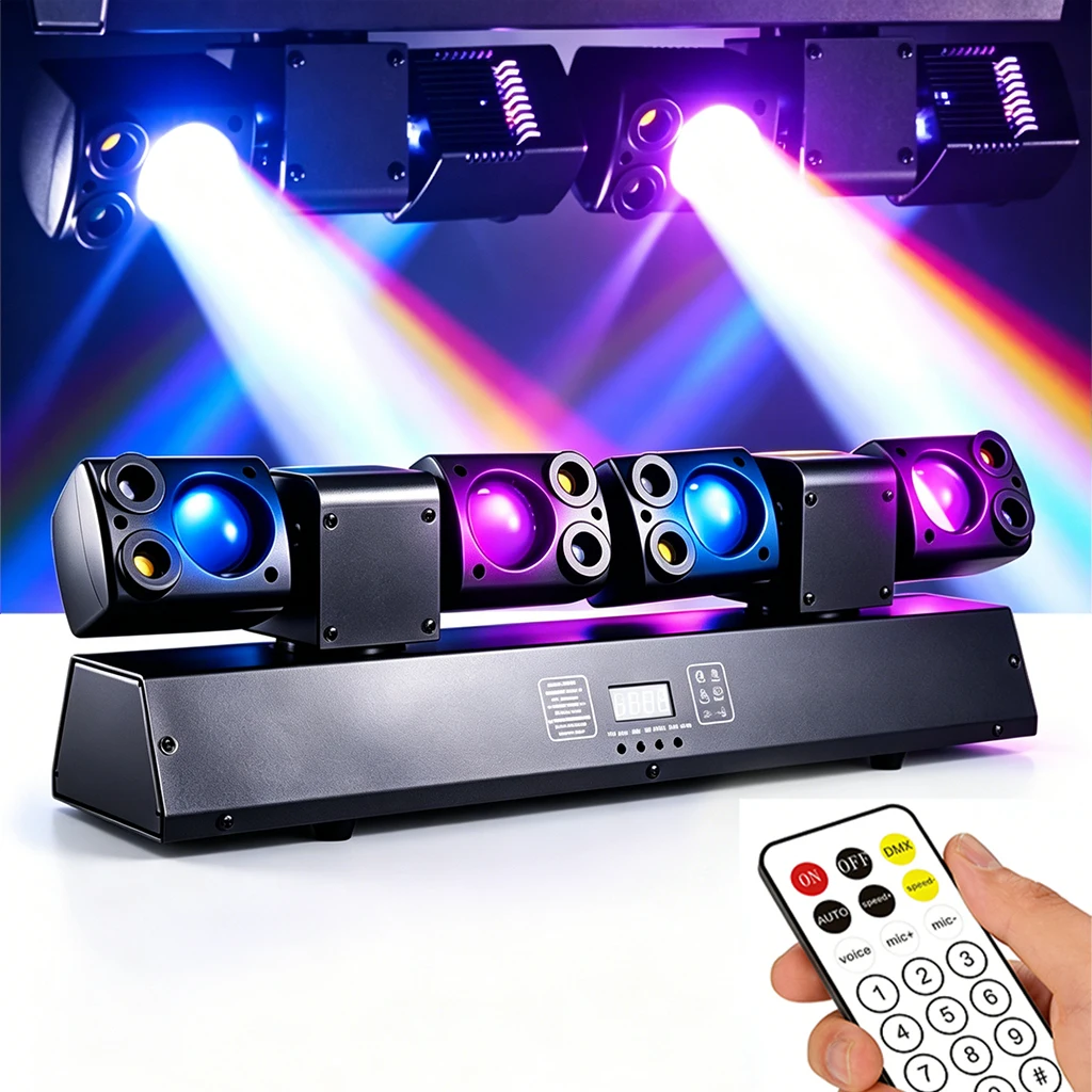 120W Moving Head Laser-Lichteffekt RGB Beam Strobe für DJ, Disco, Club, Party, Bühnenbeleuchtung mit DMX512 Sound-Aktivierung