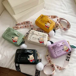 Disney Winnie The Pooh Messenger Bag Girl Crossbody Bag Lady Small Bag Cosmetic Kawaii Office Sketch Storage Bag Woman