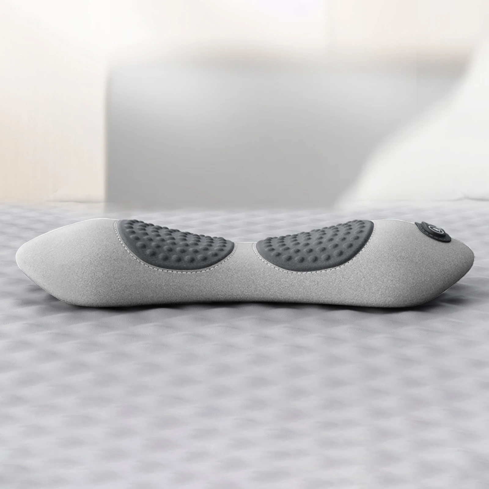 3 in 1 Electric Lumbar Support Pillow Adjustable Height Back Massager Waist Pillow with Heat Memory Foam Back Pillow