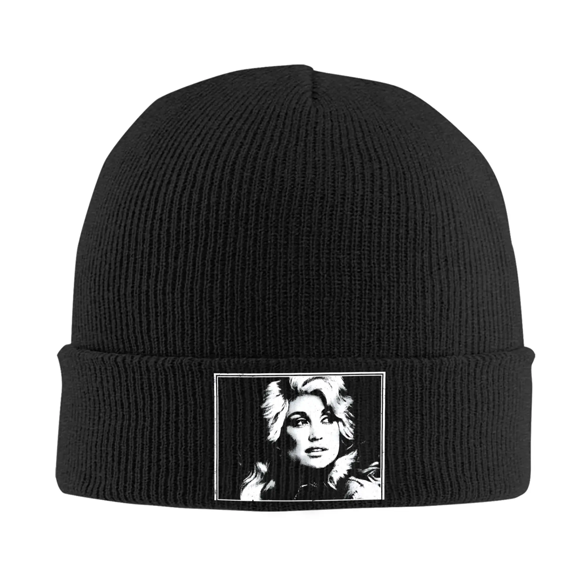 Dolly Parton  Vintage Distressed Knitted Caps Women's Men's Beanie Autumn Winter Hat Acrylic  Hip Hop Cap