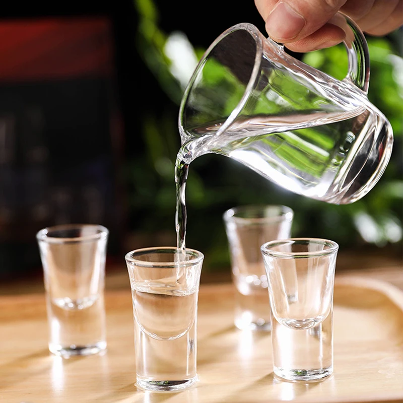 7pcs Wine Glass Set 120ml Handle Wine Dispenser 10ml/12ml/15ml Shot Glass Transparent Drinkware with Gift Box for Friends Cups