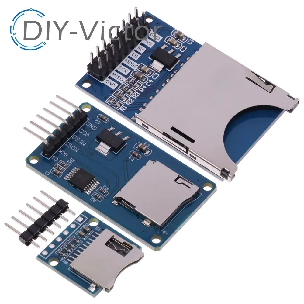 Mini Micro SD TF Card Storage Expansion Board Memory Shield Module SPI interfaces with level converter chip 5V/3.3V for Arduino image 2