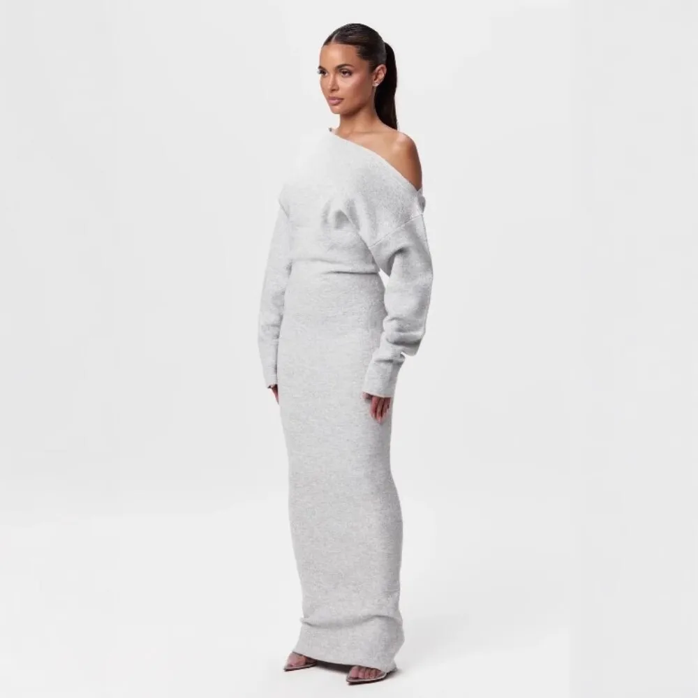 

2025 New Sexy Women's New Off-Shoulder Long Sleeve Slim Elegant Gorgeous Dress