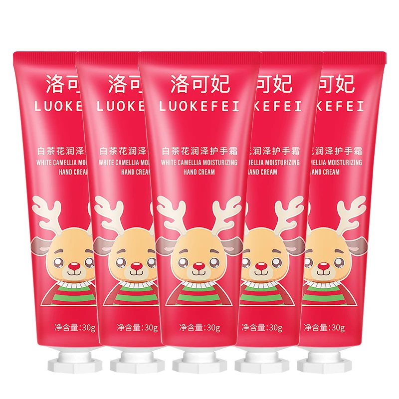 

Увлажняющий крем для рук LUOKEFEI с белым чайным цветком, 30 г * 5, увлажняющий, портативный