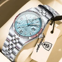 Relojes casuales POEDAGAR para mujer, reloj de lujo de acero inoxidable con fecha para mujer, luminoso, resistente al agua, de cuarzo, moderno, reloj de pulsera para damas.