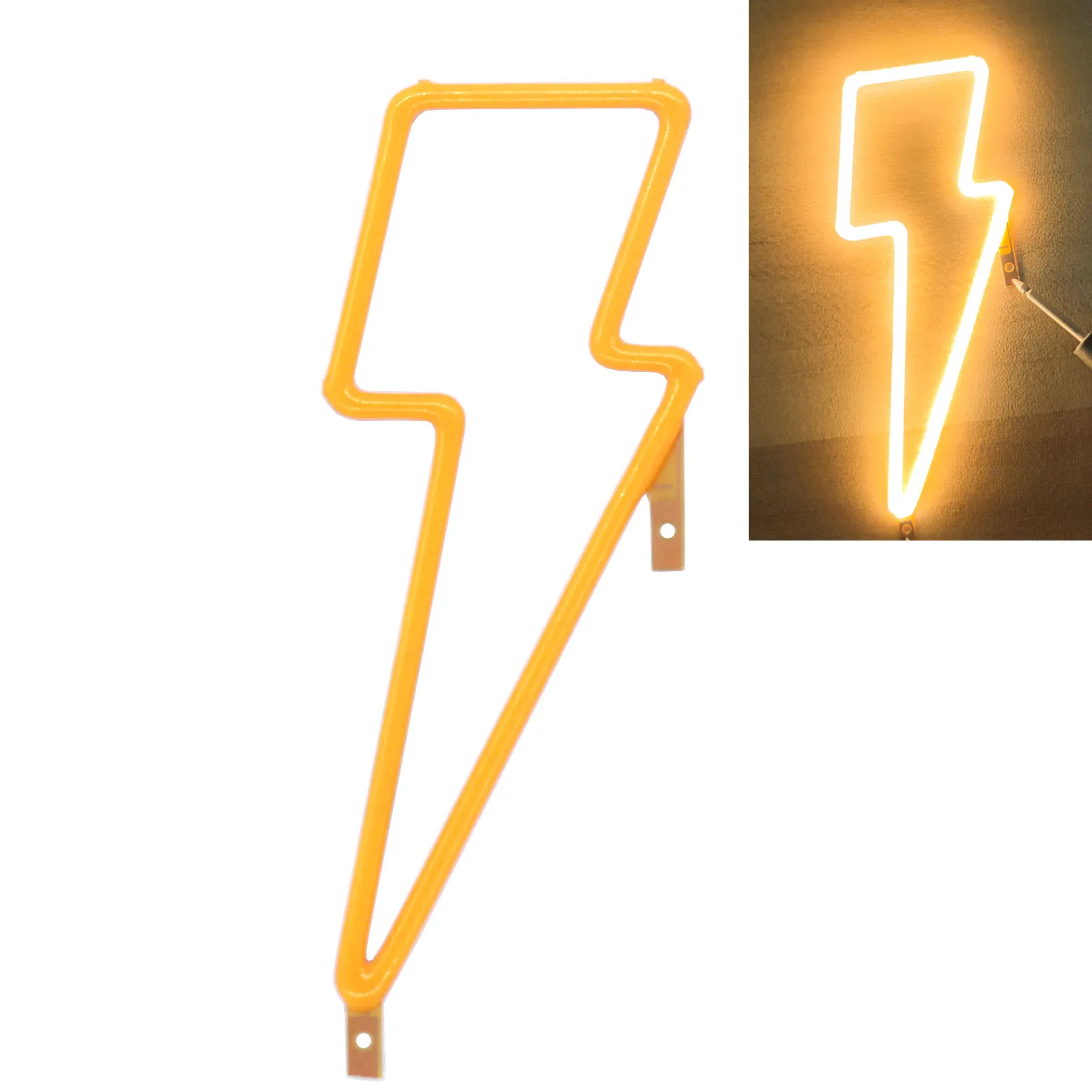 Retro Edison LED Filamento Lightning Shape Vela, Diodos, Decoração De Festa De Férias, Acessórios De Lâmpada, DIY, DC 3V, COB Flash