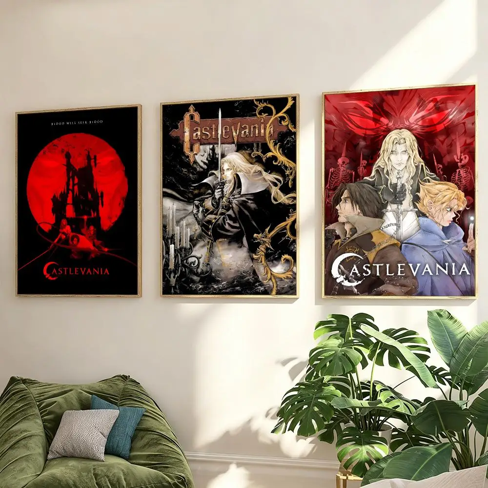 Anime Castlevania Poster Poster Minimalist Decor HD SelfAdhesive Wall Art for Home Café Bedroom Gift Aesthetic Hanging