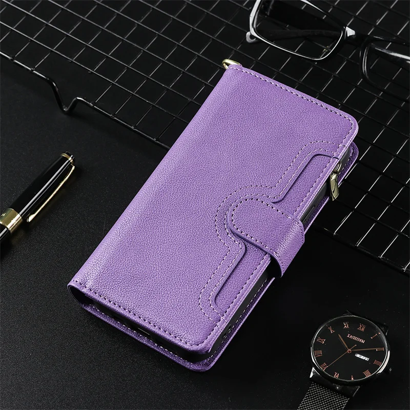 

For iPhone X Japanese version Portable Zipper Bag Phone Case iPhone XS Shockproof Multi-color Bag Phone Case