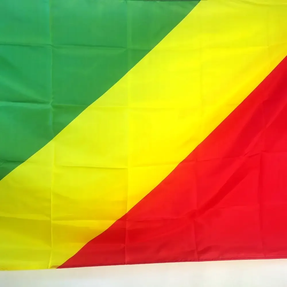 Congo Flag Indoor Outdoor Decoration Flag 90x150cm Polyester