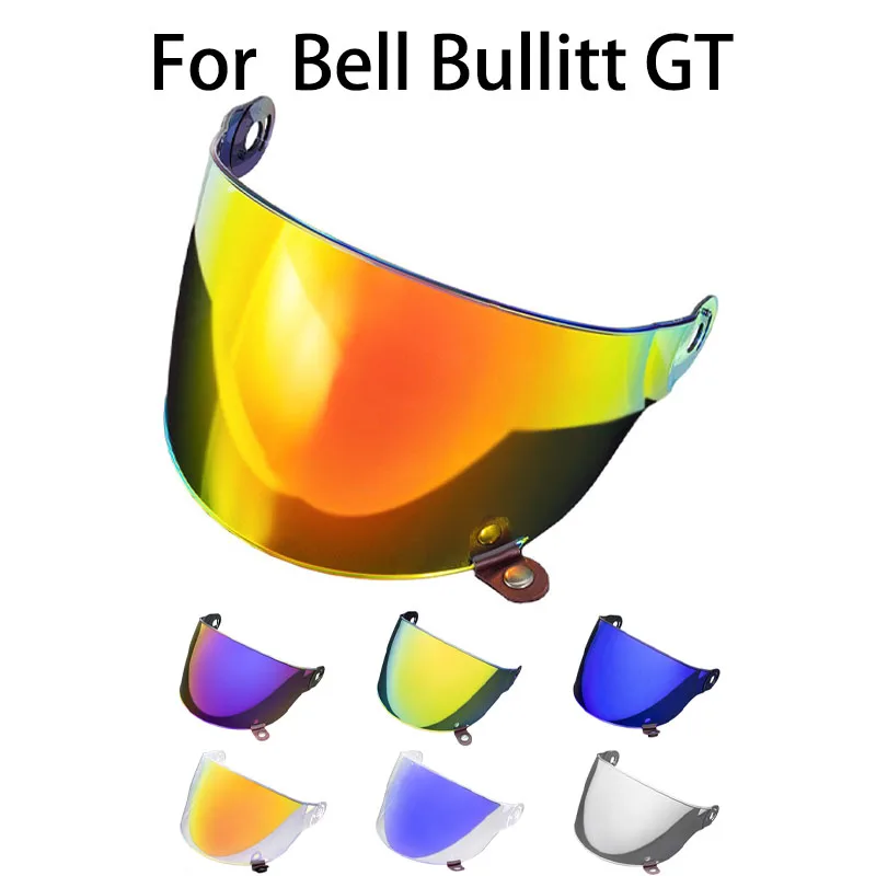 Visière pour casque de moto BELL Bullitt GT, pare-brise plat, accessoires universels, lentilles électroplaquées jour et nuit