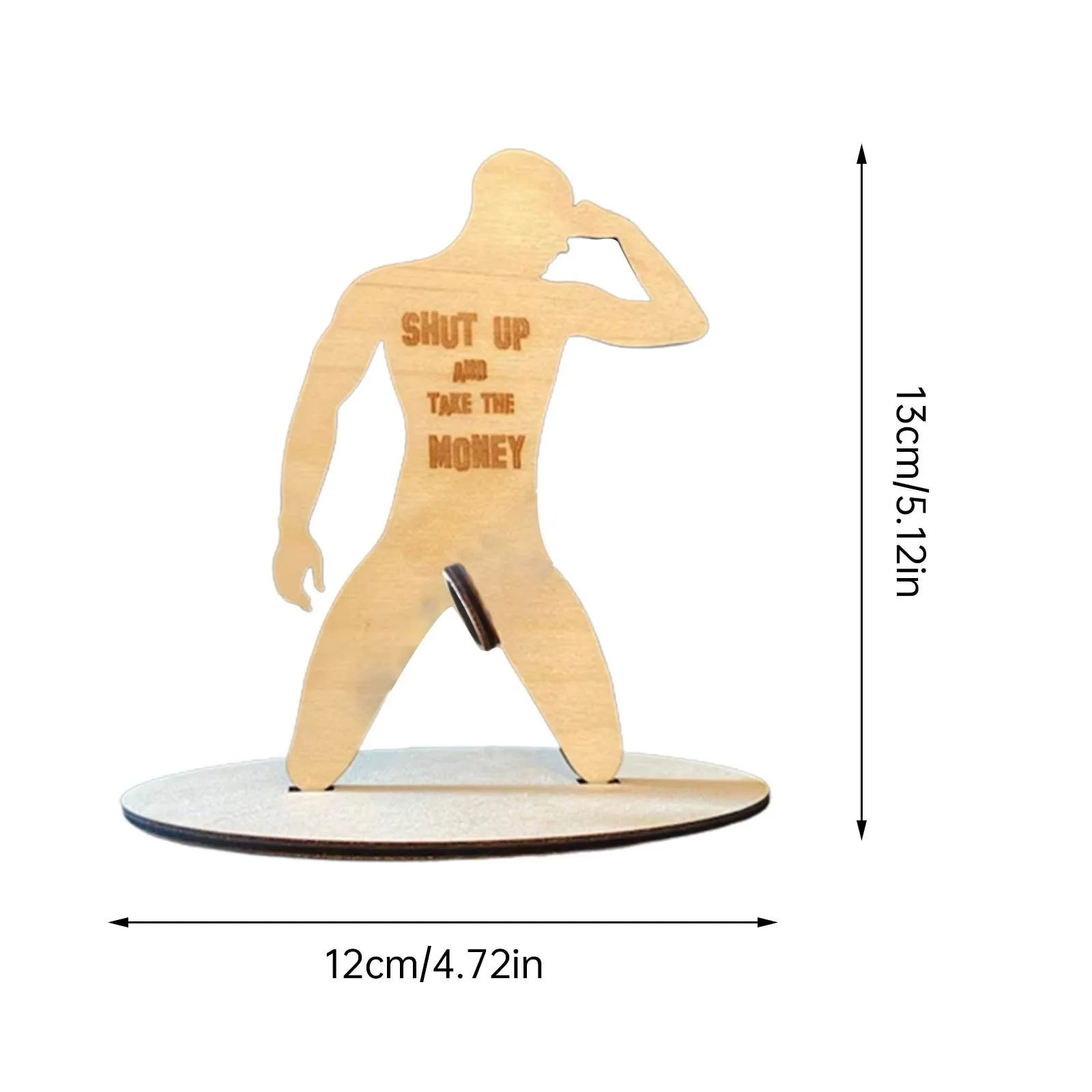 

New Funny Money Holder Wooden Funny Nude Men's Money Clip Paper Money Holder Wooden Ornaments