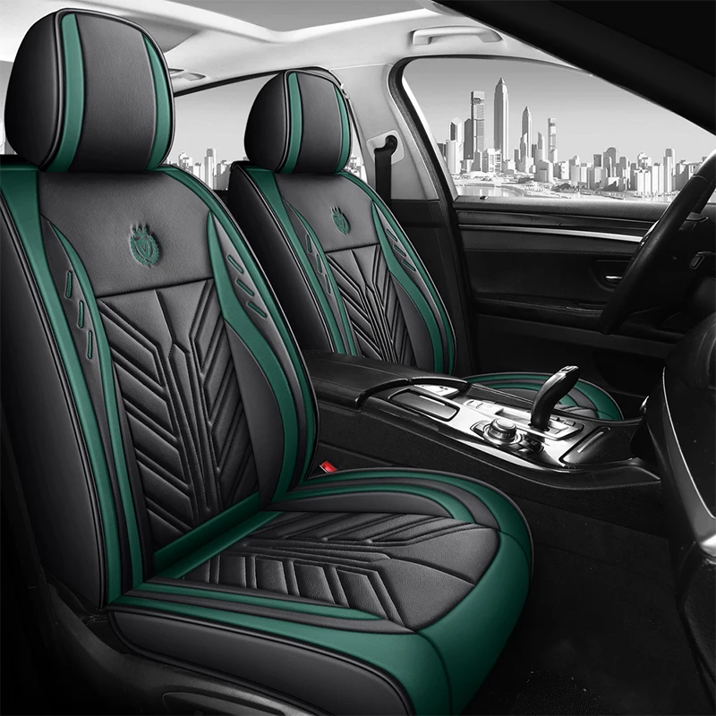 YUCKJUCar Seat Cover Leather For Skoda All Models Octavia Rapid Superb Fabia Kodiaq Yeti KAROQ KAMIQ Car Styling Accessories