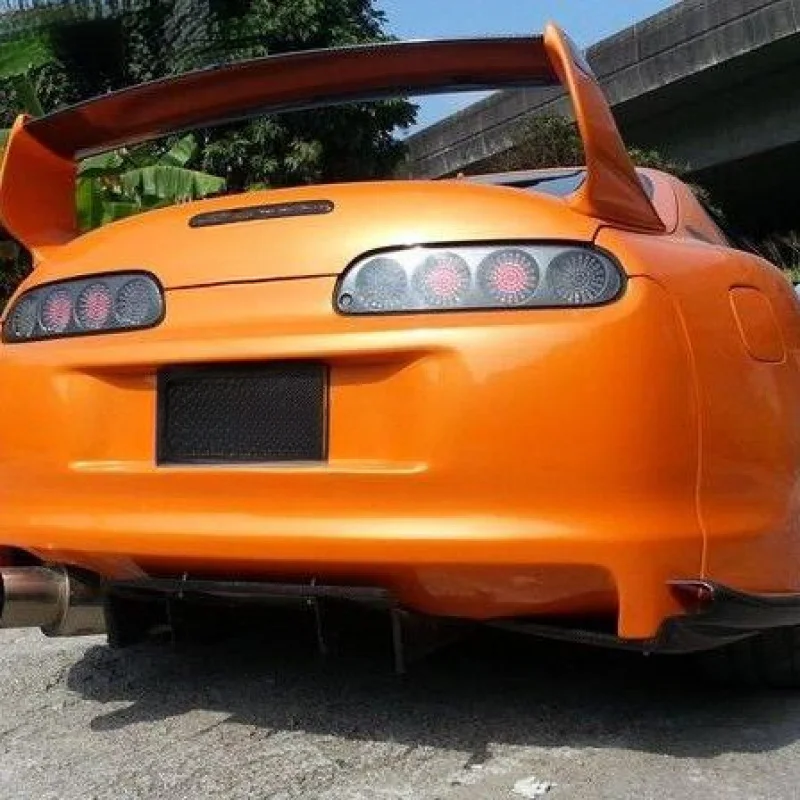 لتويوتا سوبرا MK4 (1993-1998) طقم هيكل كامل من ألياف الكربون TR-مصد أمامي/خلفي + حاجز + تنانير جانبية #2