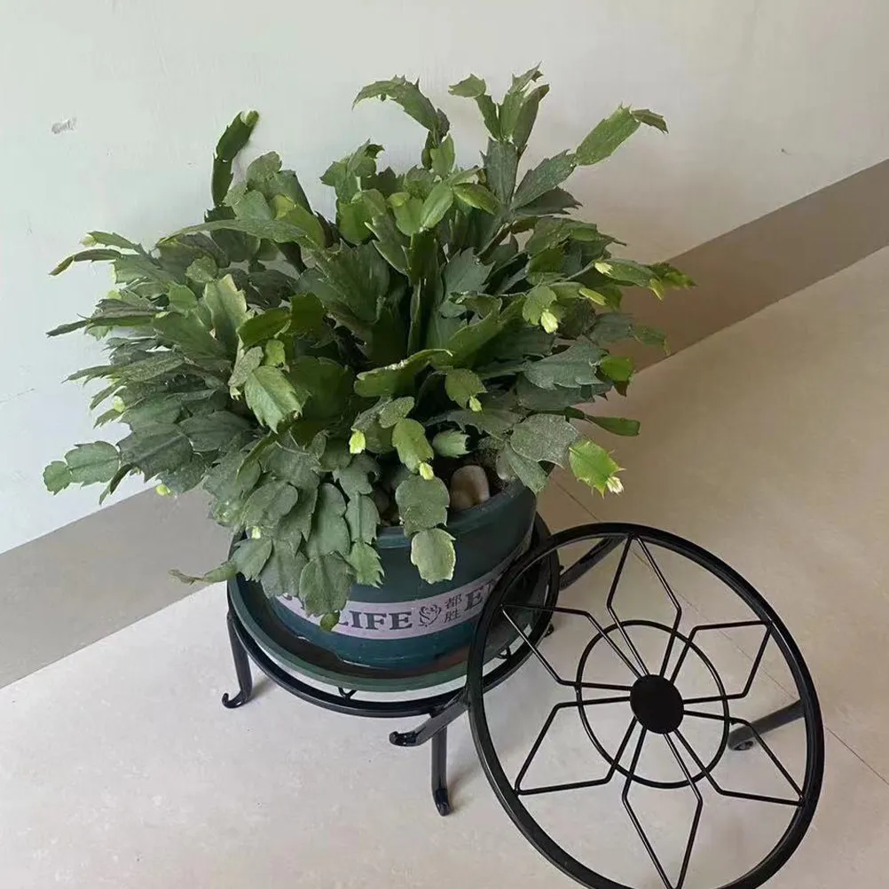 Metal Iron Plant Stand Holder Iron Flower Pot Stand Autumn Home Decor Flowerpot Shelf Rustic Indoor