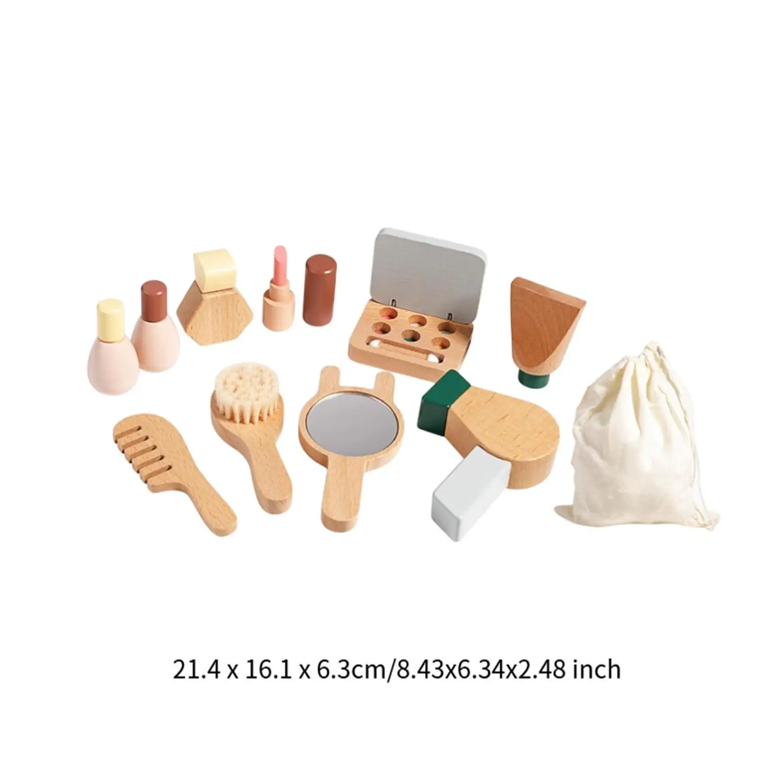 Set di giocattoli per trucco in legno Giocattoli per l'apprendimento Gioco di ruolo per bambini dai 3 ai 4 ai 5 anni in su