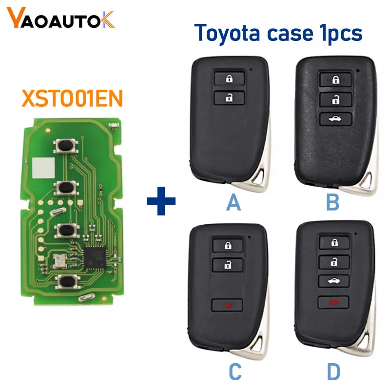 Remote Car Key Xhorse VVDI XM38 XSTO01EN Proximity 8A 4D 4A Chip For Toyota Lexus Updated Version 312 314 315 434 MHZ Key Shell