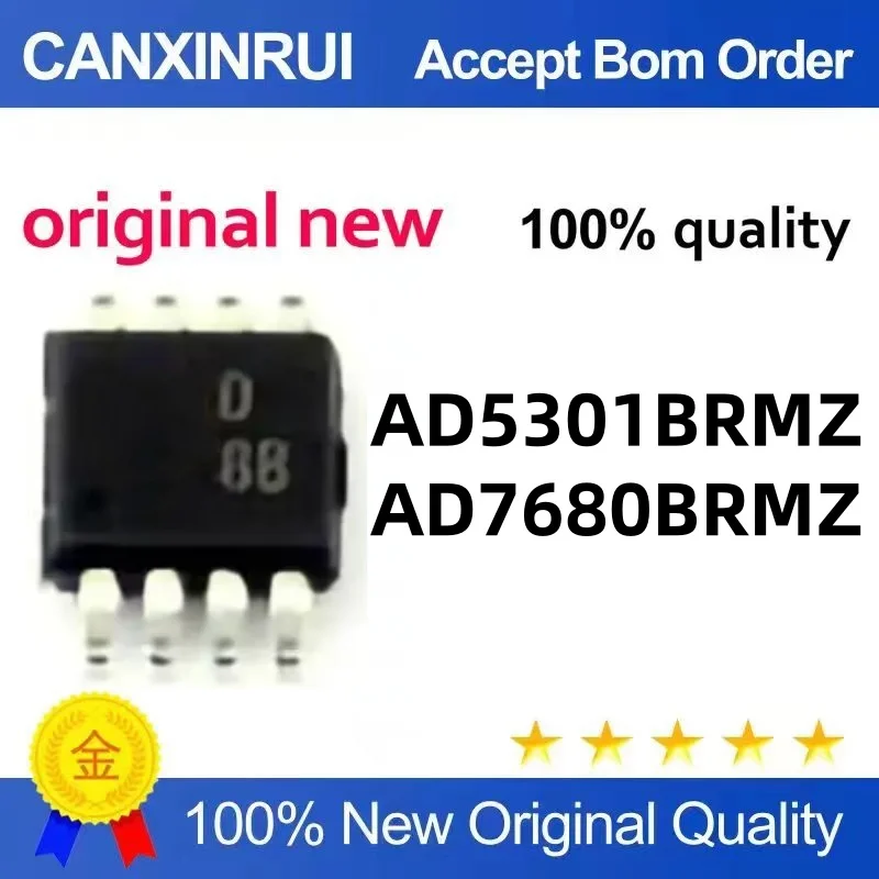 

AD5301 AD5301BRMZ -REEL7 Silk Screen D8B MSOP8 AD7680BRMZ Silk Screen C3H