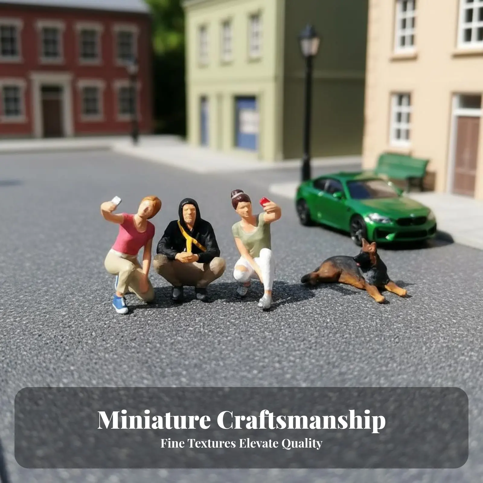 

Фигурки людей в масштабе 1:64 для фотосъемки, миниатюрные фигурки для сцен, высокодетализированные миниатюрные фигурки людей для селфи