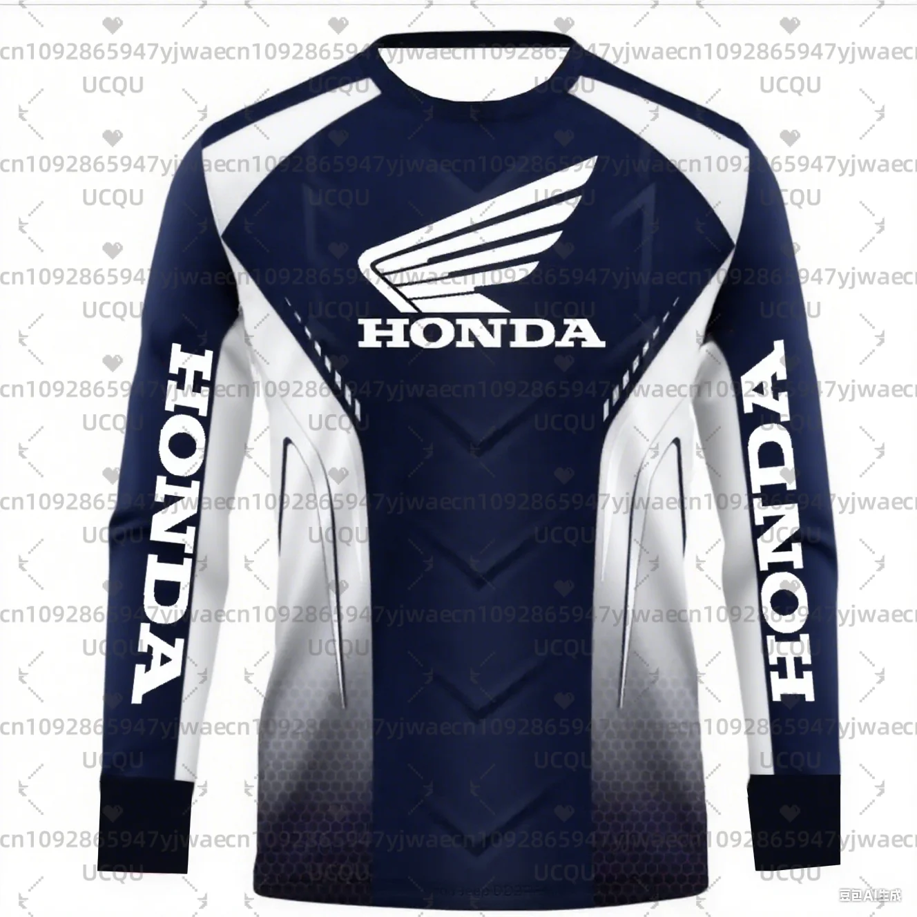 الربيع والخريف ثلاثية الأبعاد الطباعة Motociclista السائق Deportiva التجفيف السريع بأكمام طويلة هوندا ركوب قمم تي شيرت للرجال والنساء