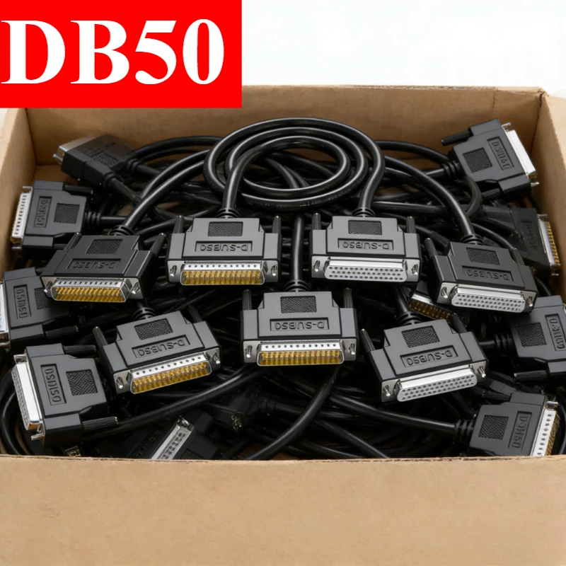 

3-rows DB50 Pure copper Male to Female Connecting Wire 50 Pin Data Cable Servo 50Pin Shielded Cable DB 50 Pin Extension Line