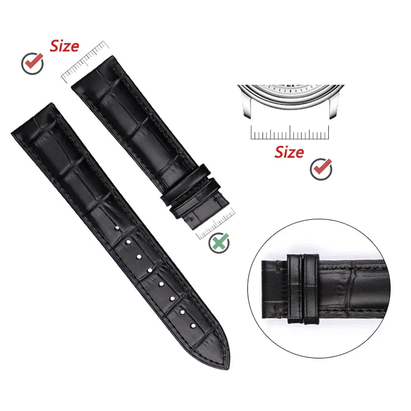 4PCS Watchband Keeper Leather 20mm 22mm 24mm 18mm 26mm 14mm 16mm 19mm 21mm Band-ring Movable strap Loop Watch Accessories