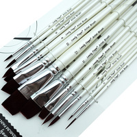 12pcs Face Paint Brush Set Professional Quality Brush For Face Painting Watercolor Acrylic Oil Painting Nail Art