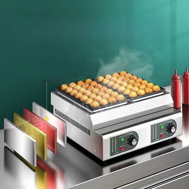 Commercial octopus ball machine One board and two boards Fish ball stove ball stove Shrimp egg puller Octopus burning machine