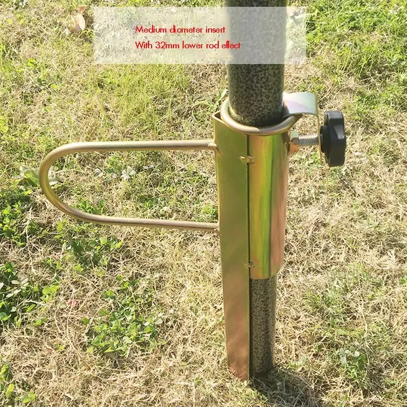 Soporte de sombrilla de playa de Metal resistente, soporte de arena, hierba de arena, talla única, 25-32mm para bandera
