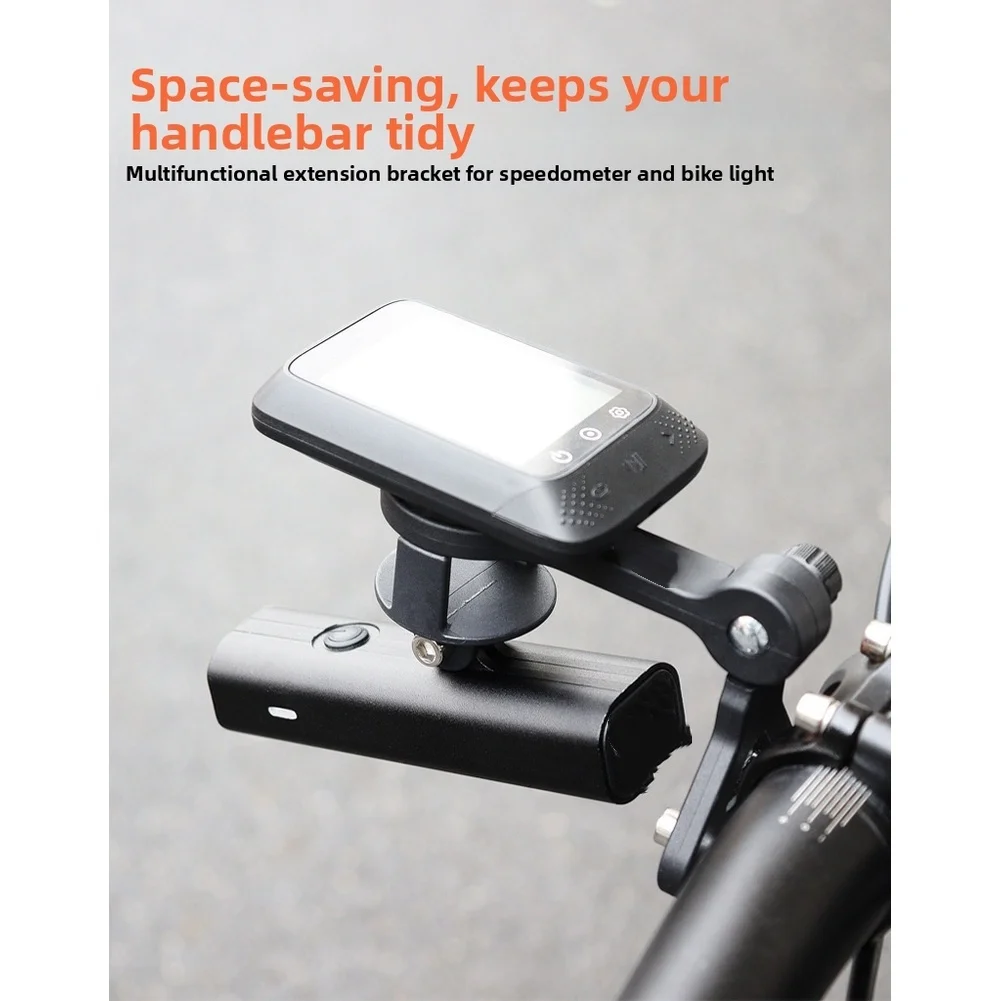 Black Adjustable Mountain Bike Computer Mount Holder For Action Camera Light Extension Bracket Cycling Accessory For Road Bicycl view 6